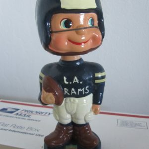 Los Angeles Rams NFL Toes Up Extremely Scarce Type 1 Nodder 1962 Vintage Bobblehead