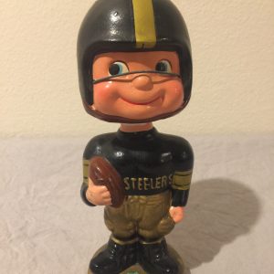 Pittsburg Steelers NFL Toes Up Extremely Scarce Type 1 Nodder 1962 Vintage Bobblehead