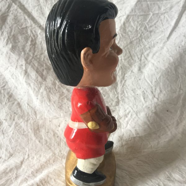 Detroit Redwings NHL Real Face 1968 Vintage Bobblehead Extremely Scarce Nodder