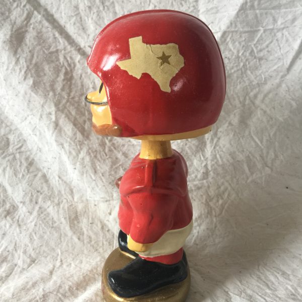 Dallas Texans Baggy Shirt Toes Up 1962 Vintage Bobblehead Extremely Scarce AFL Nodder