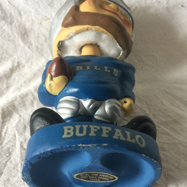 Buffalo Bills Baggy Shirt Toes Up 1962 Vintage Bobblehead Extremely Scarce AFL Nodder
