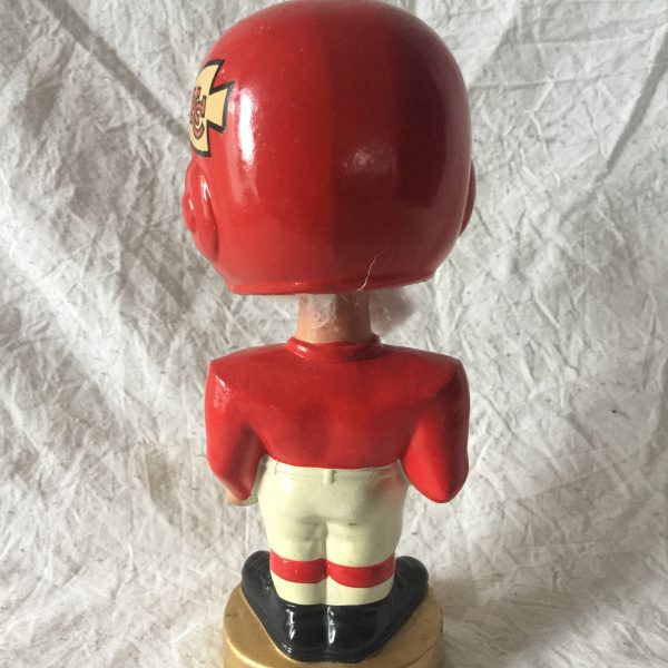 Kansas City Chiefs AFL Earpad 1965 Vintage Bobblehead Extremely Scarce NFL Nodder