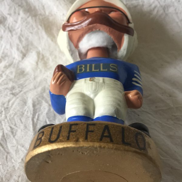 Buffalo Bills AFL Earpad 1965 Vintage Bobblehead Extremely Scarce NFL Nodder