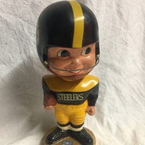 Pittsburg Steelers 1965 Vintage Bobblehead Extremely Scarce Gold Base Nodder