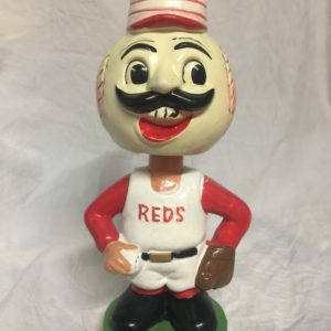 Cincinnati Reds MLB Extremely Scarce Mascot Nodder 1963 Vintage Bobblehead Green Base