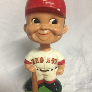 Boston Red Sox MLB Extremely Scarce Flat Cap Nodder 1963 Vintage Bobblehead Green Base