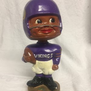 Minnesota Vikings 1962 Vintage Bobblehead Extremely Scarce Black Face Nodder