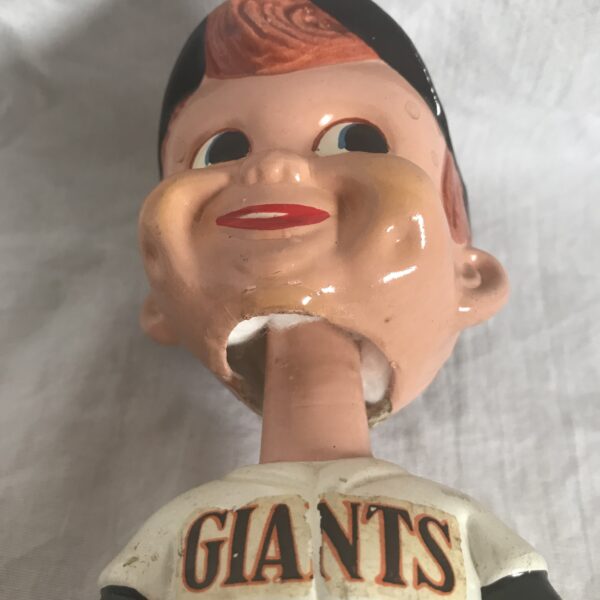 SF Giants Swirl Cap 1968 Vintage Bobblehead Extremely Scarce Nodder