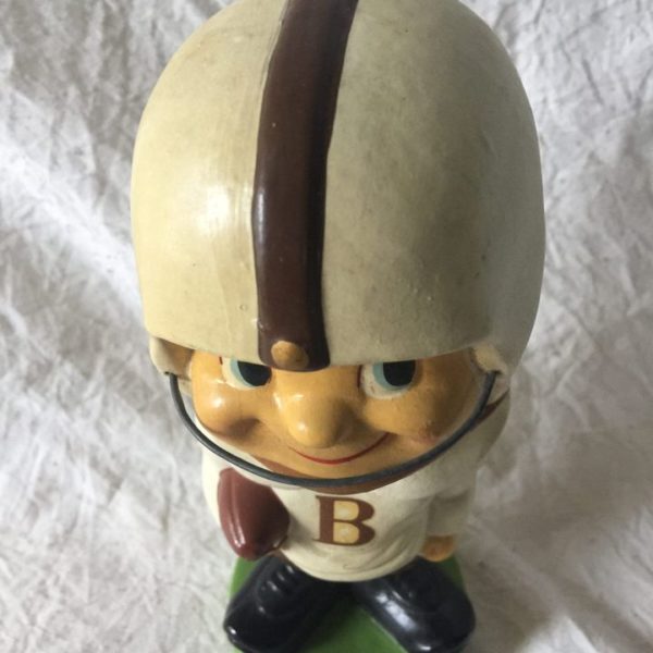 Browns College Extremely Scarce Baggy Shirt Toes Up Nodder 1960 Vintage Bobblehead