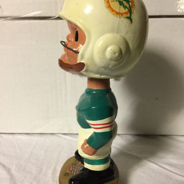 Miami Dolphins AFL Earpad 1965 Vintage Bobblehead Extremely Scarce Nodder
