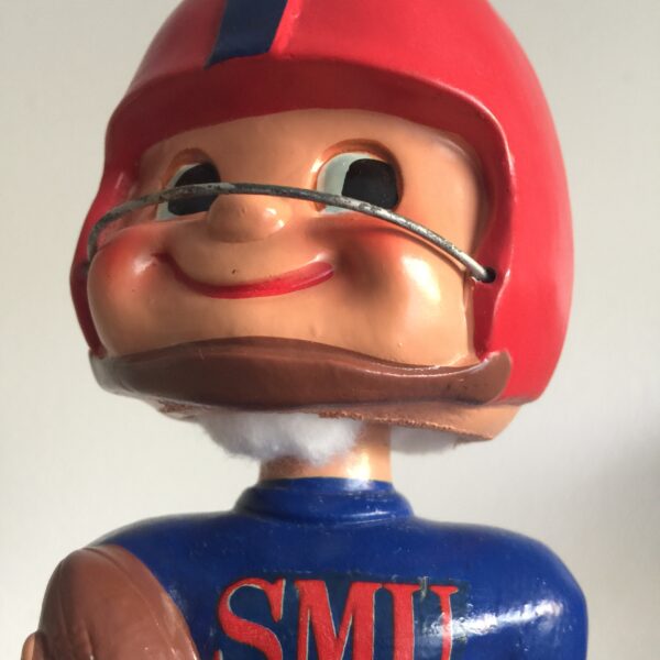 SMU Mustangs Bobbie Style Toes Up 1960 Vintage Bobblehead Extremely Scarce College Nodder