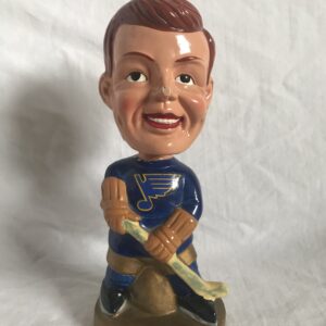 St. Louis Blues NHL Extremely Scarce Real Face Nodder 1968 Vintage Bobblehead