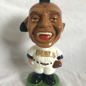 Atlanta Braves MLB Extremely Scarce Mascot Nodder 1963 Vintage Bobblehead Green Base