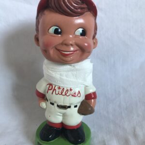 Philadelphia Phillies MLB Extremely Scarce Swirl Cap Nodder 1963 Vintage Bobblehead Green Base