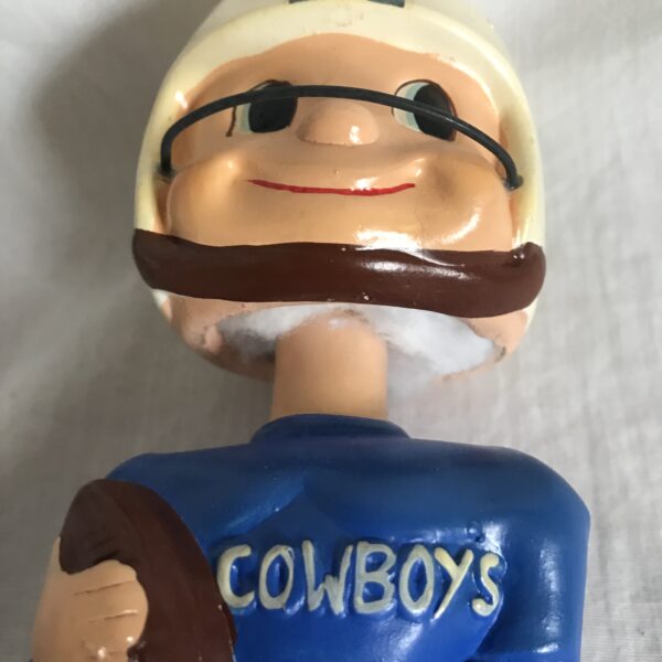 Dallas Cowboys NFL Toes Up Extremely Scarce Type 2 Nodder 1962 Vintage Bobblehead