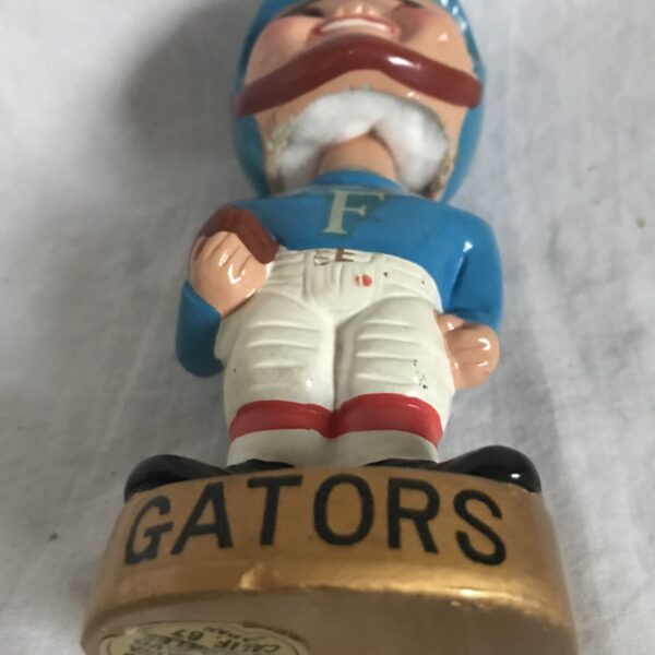 Florida Gators Extremely Scarce College Nodder 1960 Vintage Bobblehead Gold Base