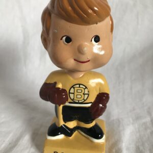 Boston Bruins Extremely Scarce NHL Mini Nodder 1962 Vintage Bobblehead