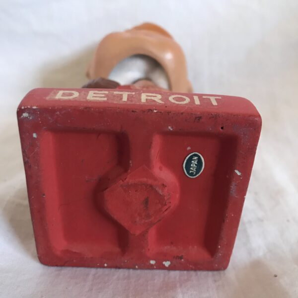 Detroit Redwings NHL 1962 Vintage Bobblehead Extremely Scarce Square Base Nodder
