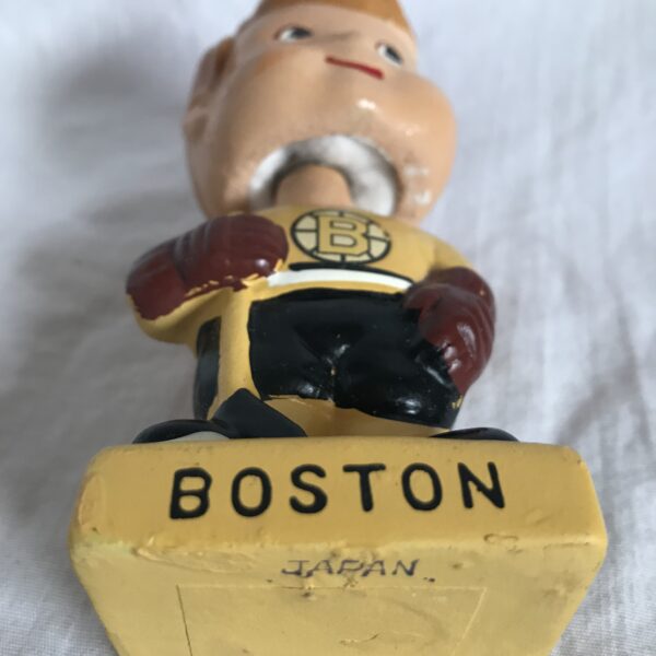 Boston Bruins Extremely Scarce NHL Mini Nodder 1962 Vintage Bobblehead