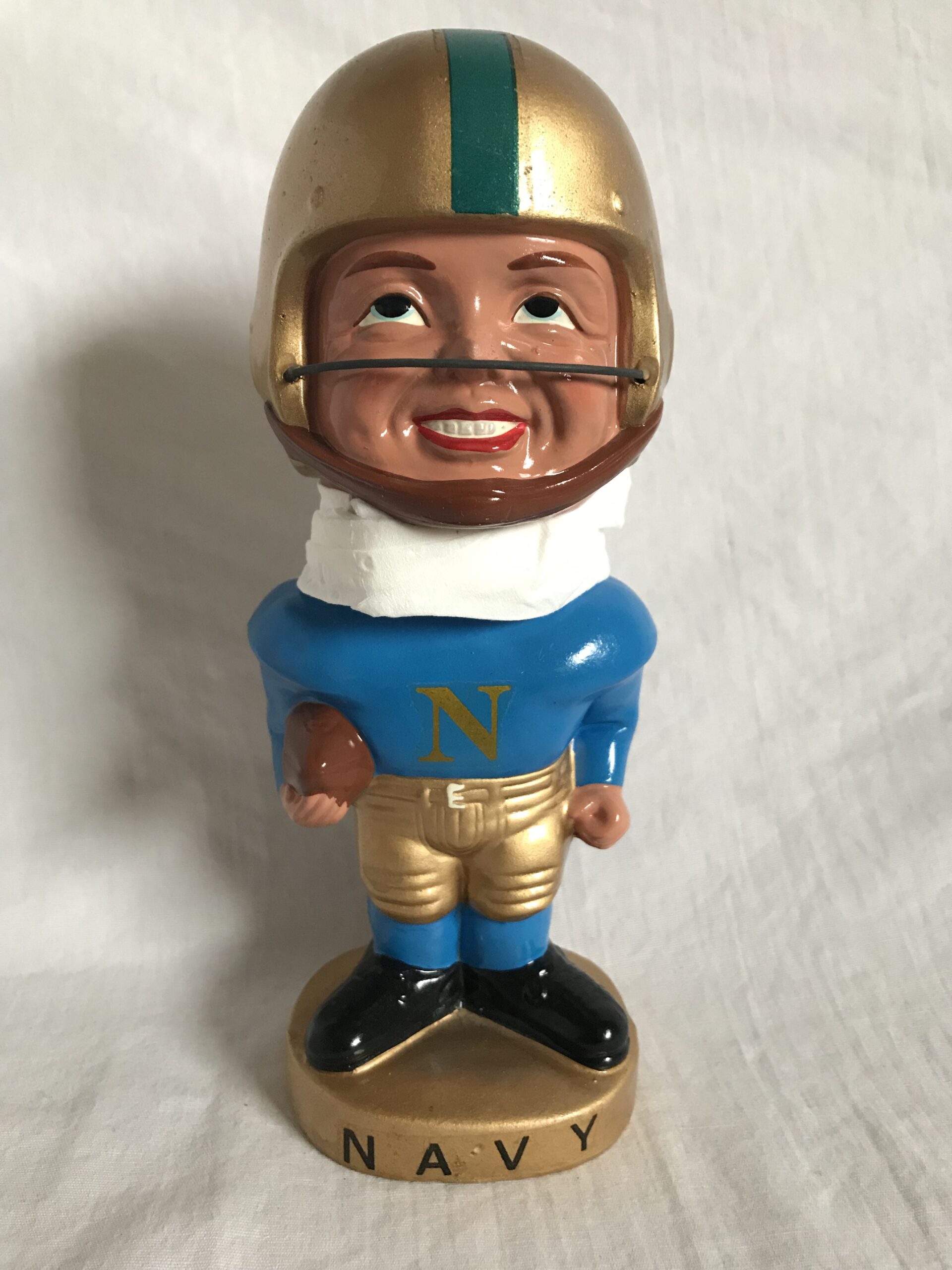 Navy College Extremely Scarce Real Face Nodder 1968 Vintage Bobblehead ...