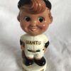 SF Giants MLB Swirl Cap & Bat Extremely Scarce Mini Nodder 1961 Vintage Bobblehead White Base