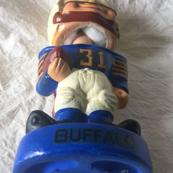 Buffalo Bills NFL Toes Up Extremely Scarce Type 4 Nodder 1962 Vintage Bobblehead