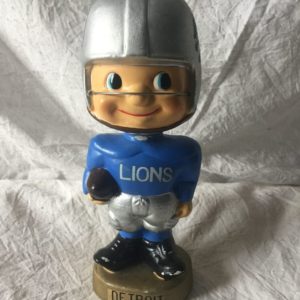 Detroit Lions NFL Toes Up Extremely Scarce Type 3 Nodder 1962 Vintage Bobblehead
