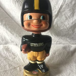 Pittsburg Steelers NFL Toes Up Extremely Scarce Type 3 Nodder 1962 Vintage Bobblehead