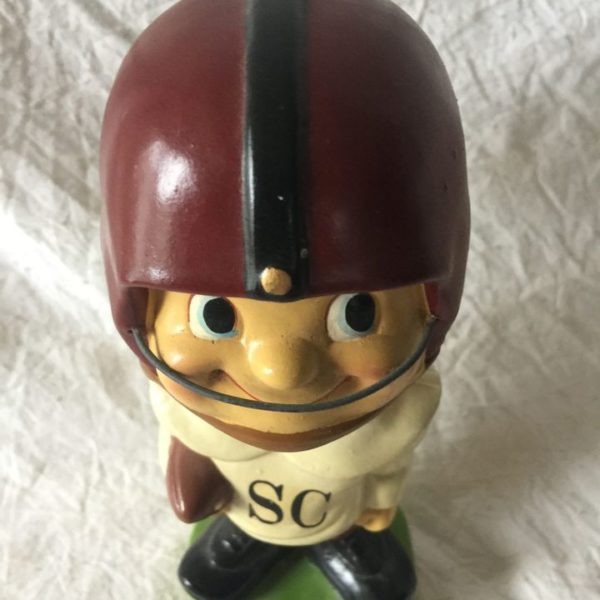 SC Huskies 1960 Vintage Bobblehead Extremely Scarce Baggy Shirt Toes Up College Nodder