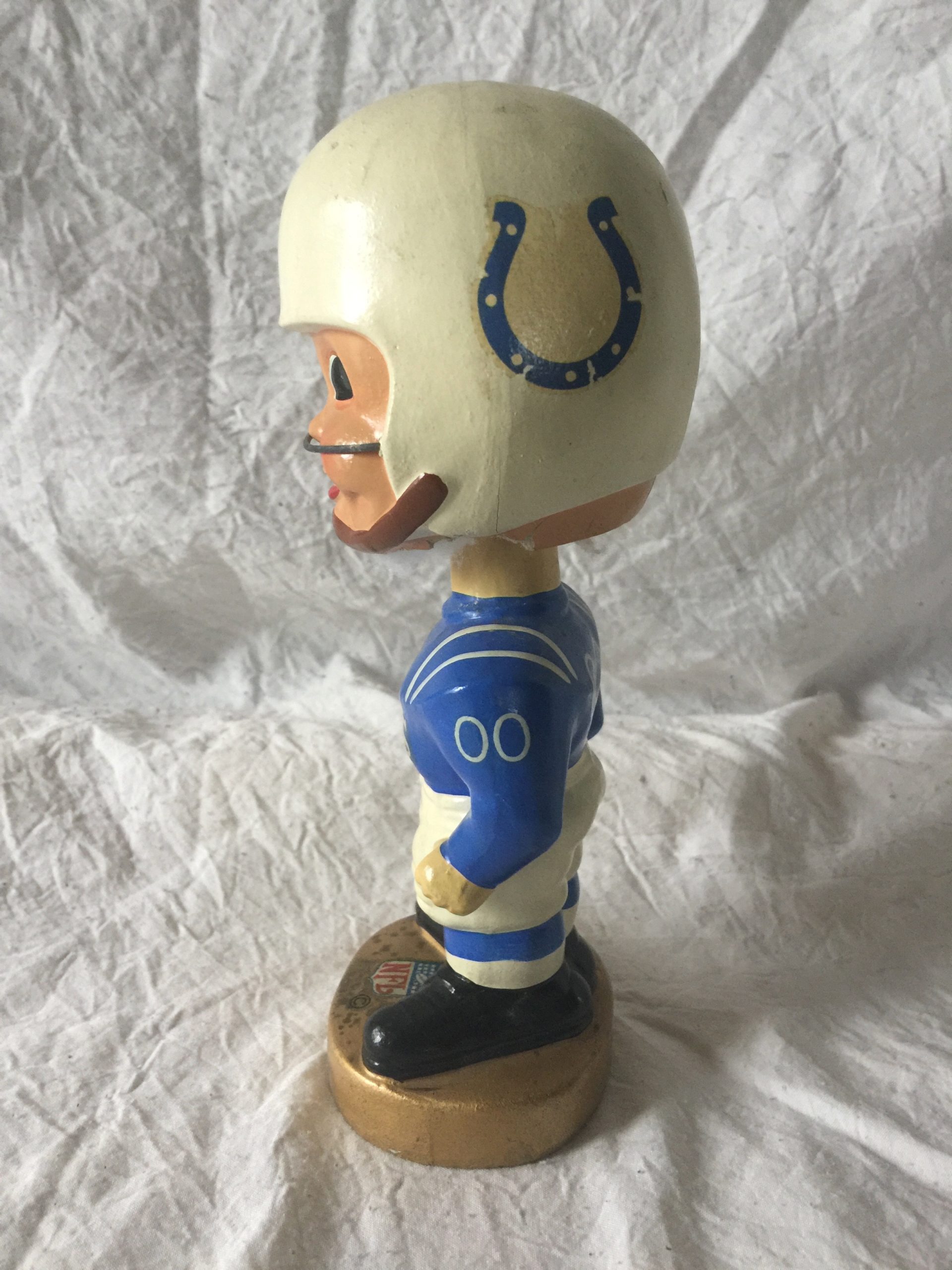 Baltimore Colts NFL 1965 Vintage Bobblehead Extremely Scarce Gold Base ...