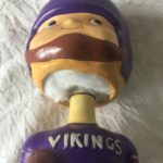 Minnesota Vikings NFL 1961 Vintage Bobblehead Extremely Scarce Square Base Nodder