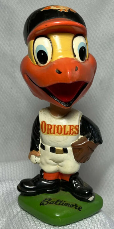 Milwaukee Braves 1960s Green Base Vintage Bobblehead Rare MLB Nodder