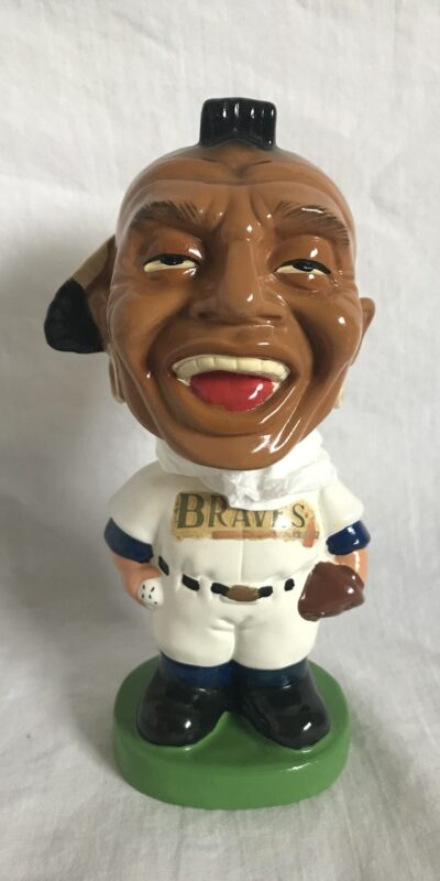 Milwaukee Braves 1960s Green Base Vintage Bobblehead Rare MLB Nodder